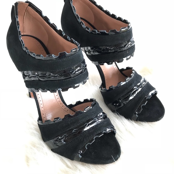 ALAIA platform suede sandals - Picture 3 of 4